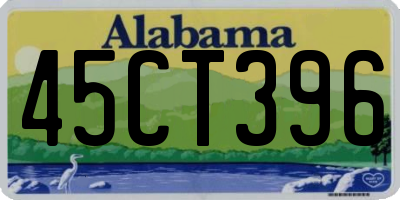 AL license plate 45CT396