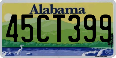 AL license plate 45CT399