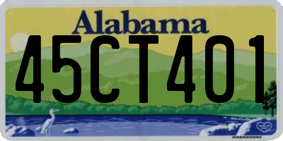 AL license plate 45CT401