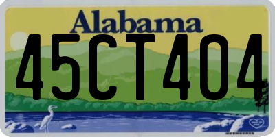 AL license plate 45CT404