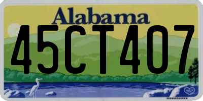 AL license plate 45CT407