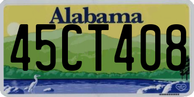 AL license plate 45CT408