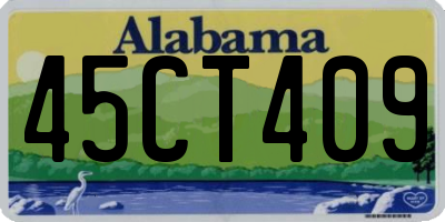 AL license plate 45CT409