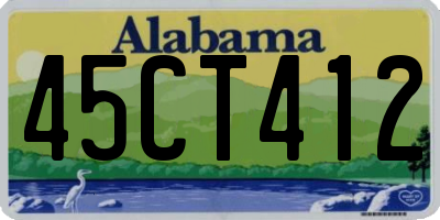 AL license plate 45CT412