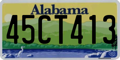 AL license plate 45CT413