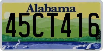 AL license plate 45CT416