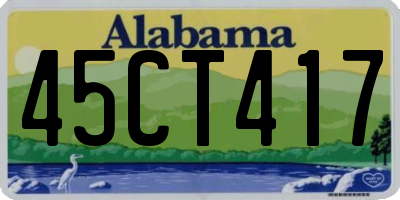 AL license plate 45CT417