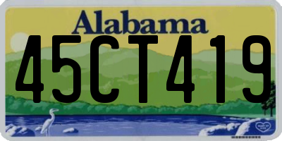 AL license plate 45CT419