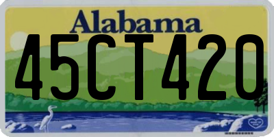 AL license plate 45CT420