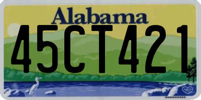 AL license plate 45CT421