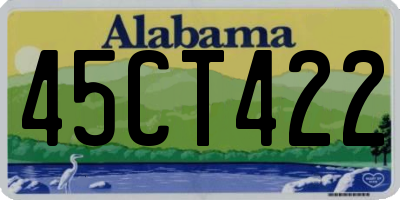 AL license plate 45CT422