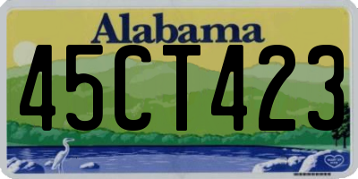 AL license plate 45CT423