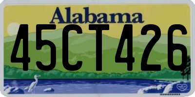 AL license plate 45CT426