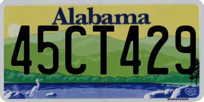 AL license plate 45CT429