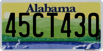 AL license plate 45CT430