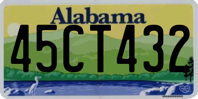 AL license plate 45CT432