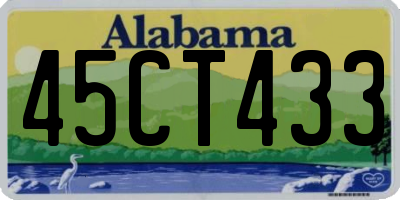 AL license plate 45CT433