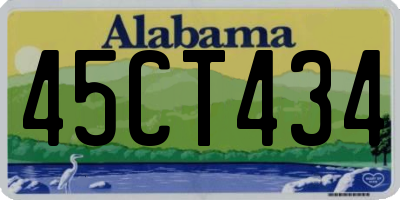 AL license plate 45CT434