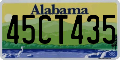 AL license plate 45CT435