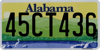 AL license plate 45CT436
