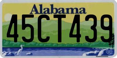 AL license plate 45CT439