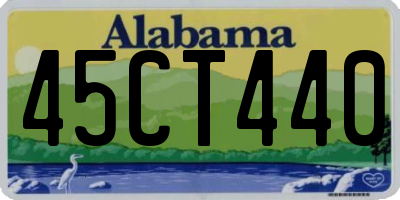 AL license plate 45CT440