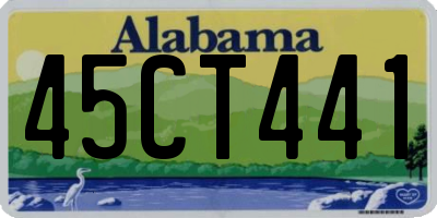 AL license plate 45CT441