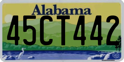 AL license plate 45CT442