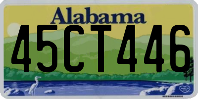 AL license plate 45CT446
