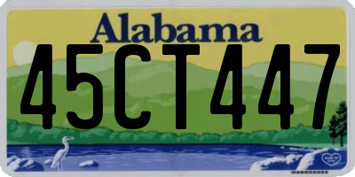 AL license plate 45CT447