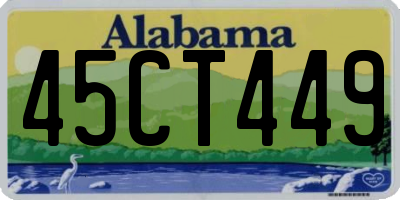 AL license plate 45CT449