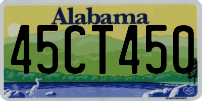 AL license plate 45CT450