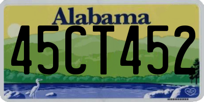 AL license plate 45CT452