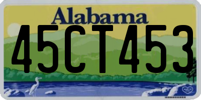 AL license plate 45CT453