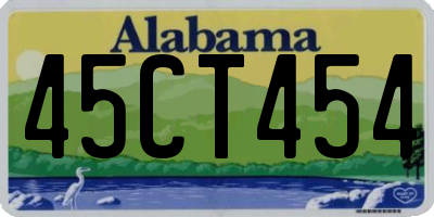 AL license plate 45CT454