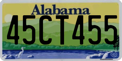 AL license plate 45CT455
