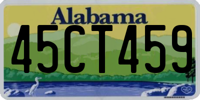 AL license plate 45CT459
