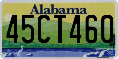 AL license plate 45CT460