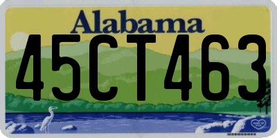 AL license plate 45CT463