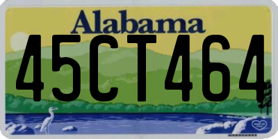 AL license plate 45CT464
