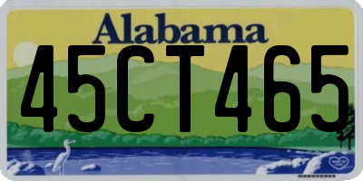 AL license plate 45CT465