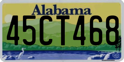 AL license plate 45CT468