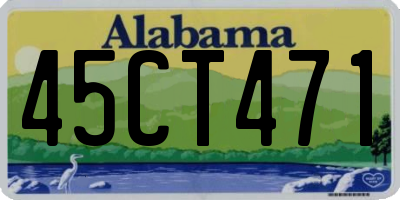 AL license plate 45CT471