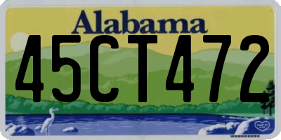 AL license plate 45CT472
