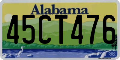 AL license plate 45CT476