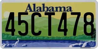 AL license plate 45CT478