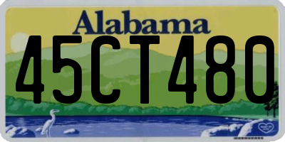 AL license plate 45CT480
