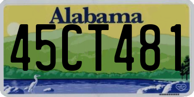 AL license plate 45CT481