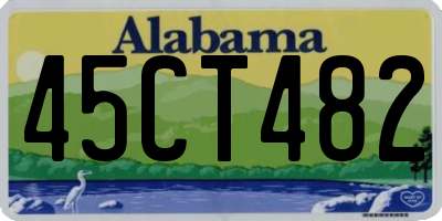 AL license plate 45CT482