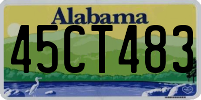 AL license plate 45CT483